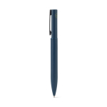 Eleganter Kulli aus 60% recyceltem Metall mit Clip farbe blau dritte Ansicht
