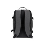 Rucksack aus recyceltem Polyester mit Airline-Maßen 14” farbe dunkelgrau dritte Ansicht