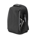 Diebstahlsicherer Rucksack aus Köper, wasserabweisend, 17” Laptopfach farbe schwarz neunte Ansicht