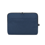 Laptop-Hülle aus hochdichtem recyceltem Polyester für 14” farbe blau zweite Ansicht