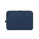 Laptop-Hülle aus hochdichtem recyceltem Polyester für 14” farbe blau dritte Ansicht