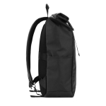 Rolltop-Reiserucksack aus wasserdichtem recyceltem Polyester 14” farbe schwarz vierte Ansicht