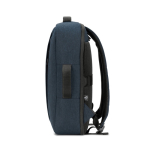 Kompakter Rucksack aus recyceltem Polyester mit Trolleygriff 15,6” farbe blau vierte Ansicht