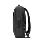 Kompakter Rucksack aus recyceltem Polyester mit Trolleygriff 15,6” farbe dunkelgrau vierte Ansicht