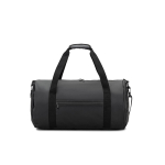 Sporttasche aus recyceltem Polyester 600D mit seitlichem Schuhfach farbe schwarz zweite Ansicht