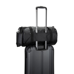 Sporttasche aus recyceltem Polyester 600D mit seitlichem Schuhfach farbe schwarz siebte Ansicht