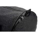 Sporttasche aus recyceltem Polyester 600D mit seitlichem Schuhfach farbe schwarz Ansicht der Schachtel