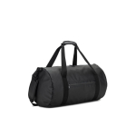 Sporttasche aus recyceltem Polyester 600D mit seitlichem Schuhfach farbe schwarz