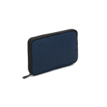 Organizer-Tasche aus recyceltem Polyester für Tech-Zubehör farbe blau