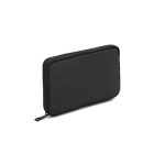 Organizer-Tasche aus recyceltem Polyester für Tech-Zubehör farbe dunkelgrau