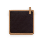Pfannengriff aus Baumwoll-Canvas mit Aufhängehaken 275 g/m² farbe schwarz dritte Ansicht