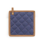 Pfannengriff aus Baumwoll-Canvas mit Aufhängehaken 275 g/m² farbe blau zweite Ansicht