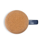Keramiktasse mit abnehmbarer Korkbasis und matter Oberfläche 320 ml farbe marineblau vierte Ansicht