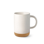 Keramiktasse mit abnehmbarer Korkbasis und matter Oberfläche 320 ml farbe gebrochen weiß zweite Ansicht