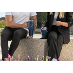 Becher 600 ml aus recyceltem Stahl, doppelwandig, matt Stimmungsbild