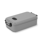 Lunchbox aus spülmaschinenfestem Kunststoff mit robuster Deckel 900 ml farbe grau
