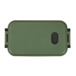 Lunchbox aus spülmaschinenfestem Kunststoff mit robuster Deckel 900 ml farbe militärgrün zweite Ansicht