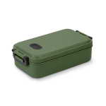 Lunchbox aus spülmaschinenfestem Kunststoff mit robuster Deckel 900 ml farbe militärgrün