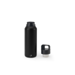 Thermoflasche aus recyceltem Stahl mit Vakuumisolierung 590 ml farbe schwarz sechste Ansicht
