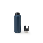 Thermoflasche aus recyceltem Stahl mit Vakuumisolierung 590 ml farbe marineblau sechste Ansicht