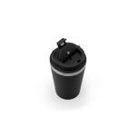 Reisebecher aus recyceltem Stahl mit Vakuumisolierung 460 ml farbe schwarz sechste Ansicht