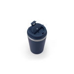 Reisebecher aus recyceltem Stahl mit Vakuumisolierung 460 ml farbe marineblau sechste Ansicht