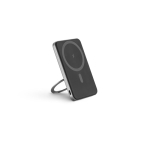 Magnet-Powerbank 5000 mAh aus recyceltem ABS, 15 W farbe dunkelgrau