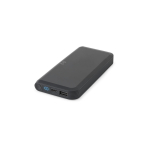 Öko-Powerbank 10000 mAh, 15 W, Premium-Design farbe schwarz