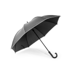 Regenschirm Ø120 cm aus rPET, 68 cm, mit Reflektoren farbe schwarz