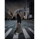 Regenschirm Ø120 cm aus rPET, 68 cm, mit Reflektoren Stimmungsbild