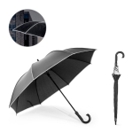 Regenschirm Ø120 cm aus rPET, 68 cm, mit Reflektoren Ansicht in vielen Farben