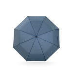 Faltbarer Regenschirm 3-teilig aus rPET mit Fiberglasstreben Ø98 farbe blau zweite Ansicht