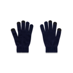 Handschuhe aus recyceltem Polyester rPET mit Touchscreen-Spitzen farbe marineblau dritte Ansicht