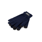 Handschuhe aus recyceltem Polyester rPET mit Touchscreen-Spitzen farbe marineblau