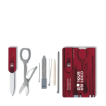 Victorinox SwissCard Classic Multifunktionskarte mit Tools farbe rot Ansicht mit Druckbereich
