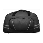 Sporttasche aus Polyester mit Fronttasche und Reißverschluss farbe schwarz zweite Ansicht