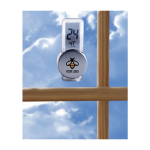 Digitale Wetterstation mit Saugnapf zur Befestigung an Oberflächen zweite Ansicht