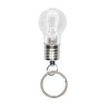 Schlüsselanhänger Glühbirne mit LED-Taschenlampe weiß erste Ansicht