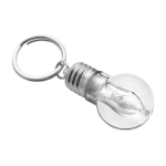 Schlüsselanhänger Glühbirne mit LED-Taschenlampe weiß zweite Ansicht