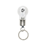 Schlüsselanhänger Glühbirne mit LED-Taschenlampe weiß vierte Ansicht