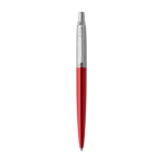 Parker Jotter Core Kugelschreiber aus Edelstahl mit blauer Tinte farbe rot erste Ansicht
