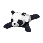 Plüschtier Panda liegend mit personalisierbarem Etikett farbe weiß/schwarz erste Ansicht