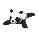 Plüschtier Panda liegend mit personalisierbarem Etikett erste Ansicht