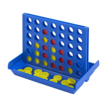 Vier-Gewinnt-Spiel Kunststoff rot/gelb mit Beuteln erste Ansicht