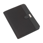 Business-Mappe aus Mikrofaser mit Notizblättern und Taschenrechner farbe schwarz dritte Ansicht