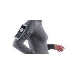 Sportarmband fürs Handy, reflektierend mit Klettverschluss farbe schwarz fünfte Ansicht