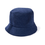Unisex-Bob-Mütze aus weichem Cord zum Personalisieren farbe marineblau zweite Ansicht