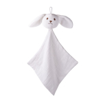 Schmusetuch für Babys aus weicher Baumwolle mit Hasenkopf farbe natürliche farbe erste Ansicht