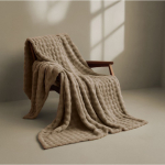 Große Polyesterdecke mit weicher Haptik zum Personalisieren farbe beige sechste Ansicht