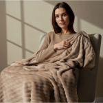 Große Polyesterdecke mit weicher Haptik zum Personalisieren farbe beige Detailbild